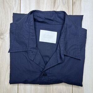 Citizen Of Humanity Kayla Button Up Shirt Women's Size Small Navy Blue Cotton